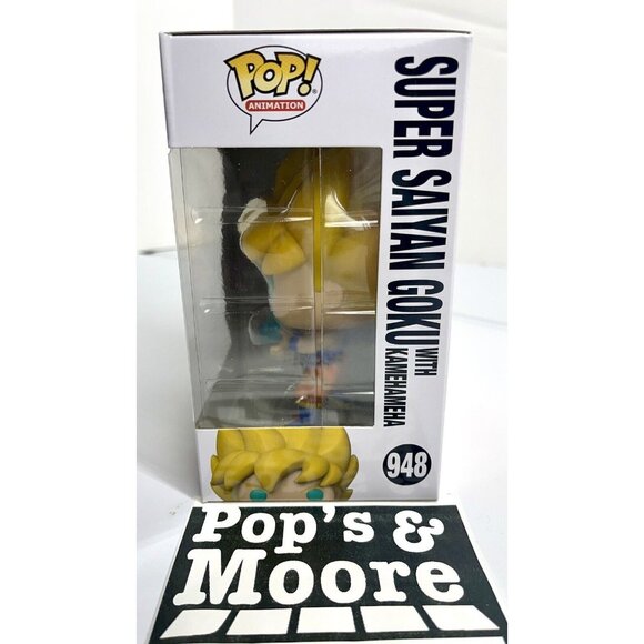 Funko Pop! Dragon Ball Z: Saiyan Goku With Kamehameha Wave 948 Vinyl Figure New - Picture 3 of 7